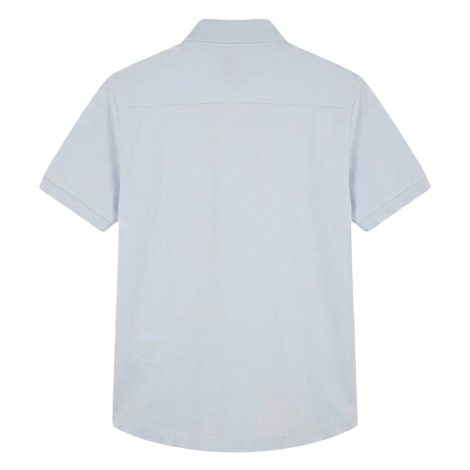 Blue - Back - Lacoste Mens Paris Lettering Regular Polo Shirt