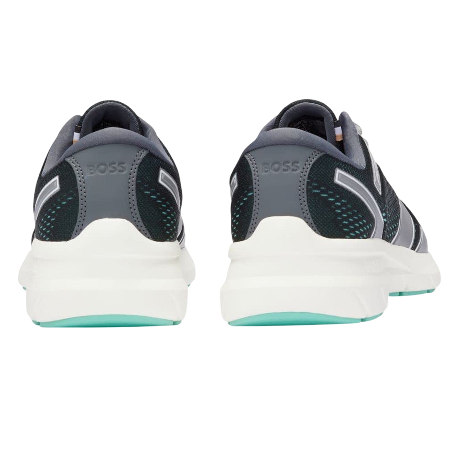 Grey - Back - Boss Mens Owen Trainers