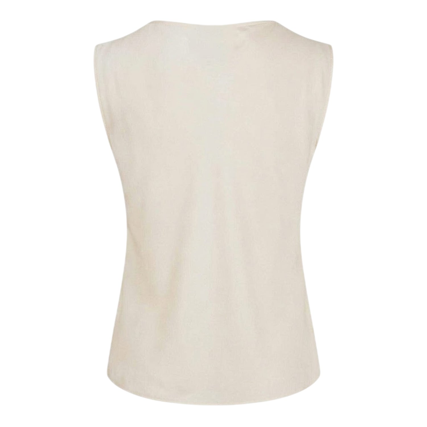 White - Back - Boss Womens-Ladies Shell Cowl Neck Sleeveless Blouse