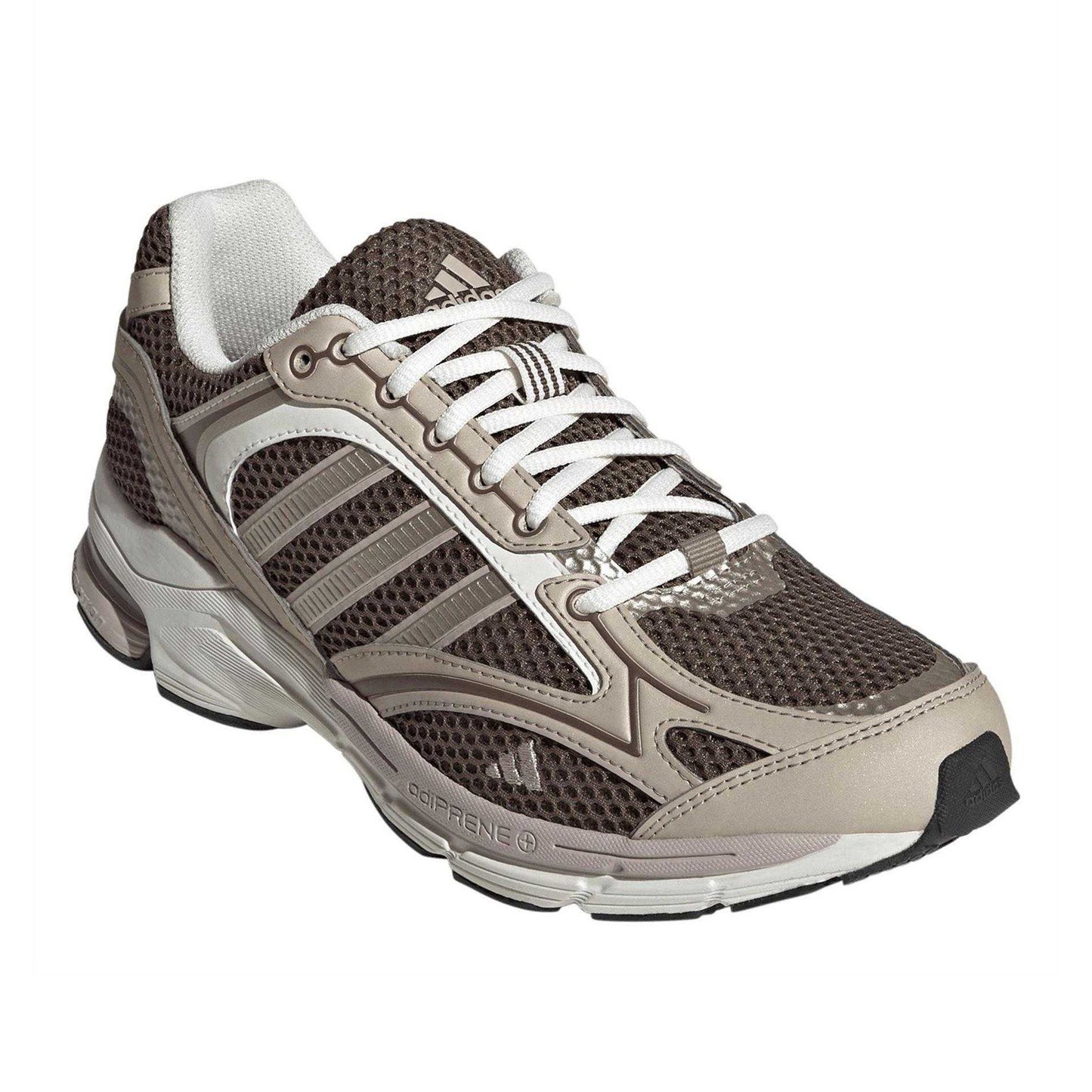 Off White-Brown - Front - Adidas Womens-Ladies Spiritain Trainers