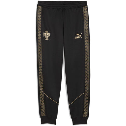 Black - Front - Puma Mens Eusebio 2025 Tracksuit Bottoms