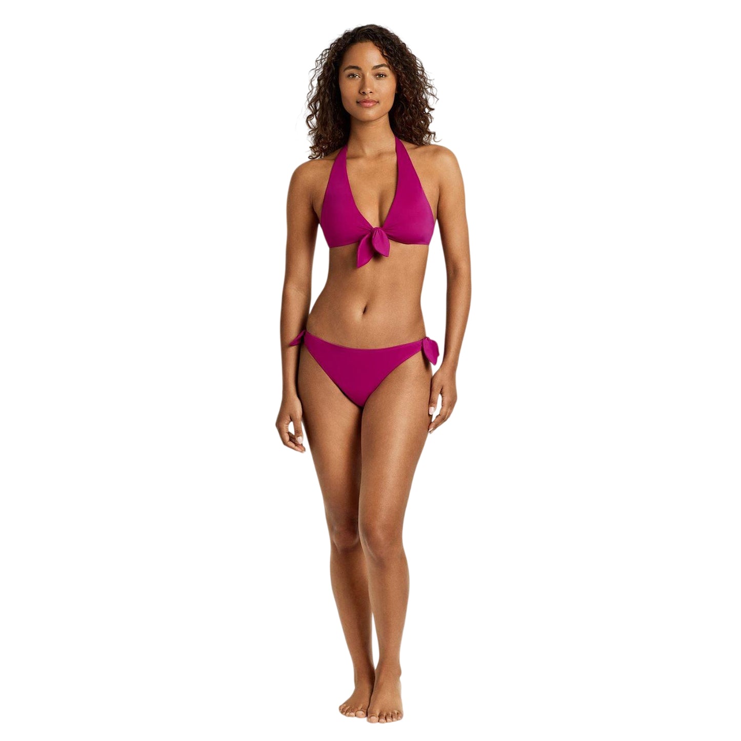 Pink - Side - Ralph Lauren Womens-Ladies Bikini Set