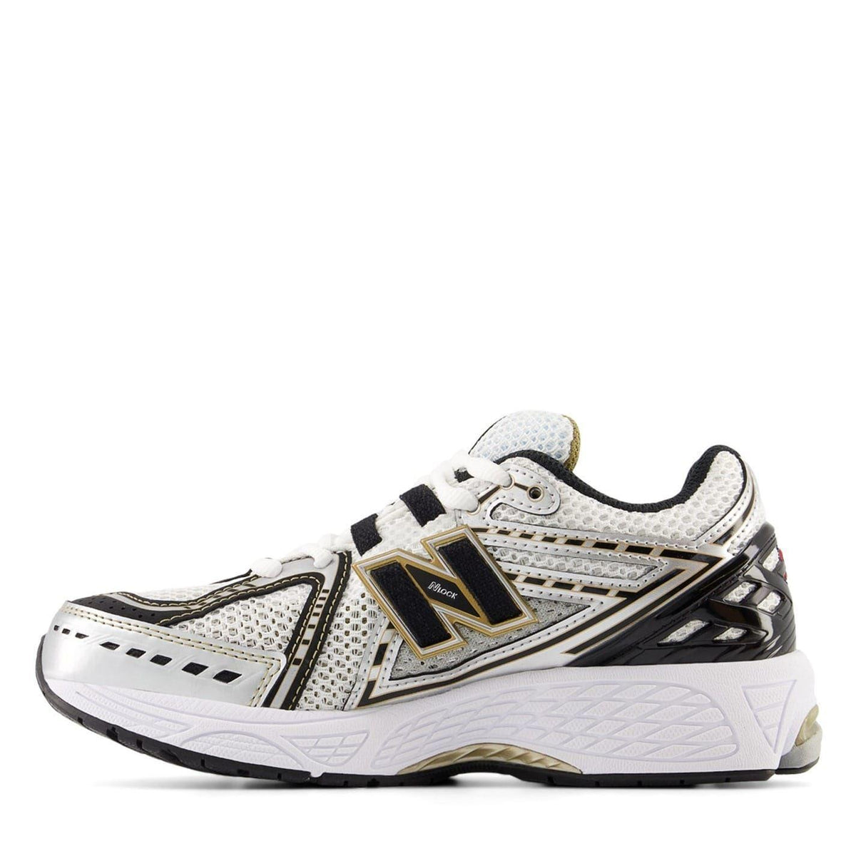 White-Gold - Back - New Balance Childrens-Kids 1906 Low Cut Trainers