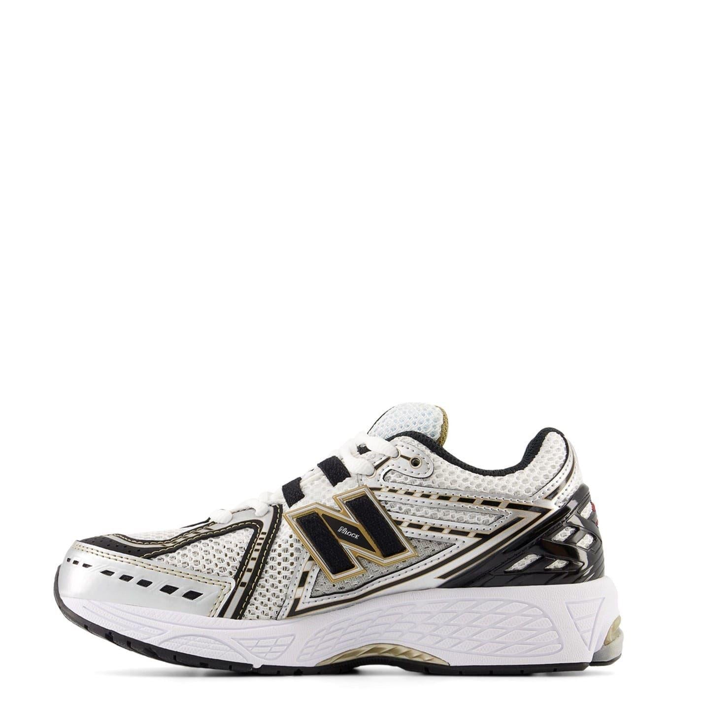 White-Gold - Side - New Balance Childrens-Kids 1906 Low Cut Trainers