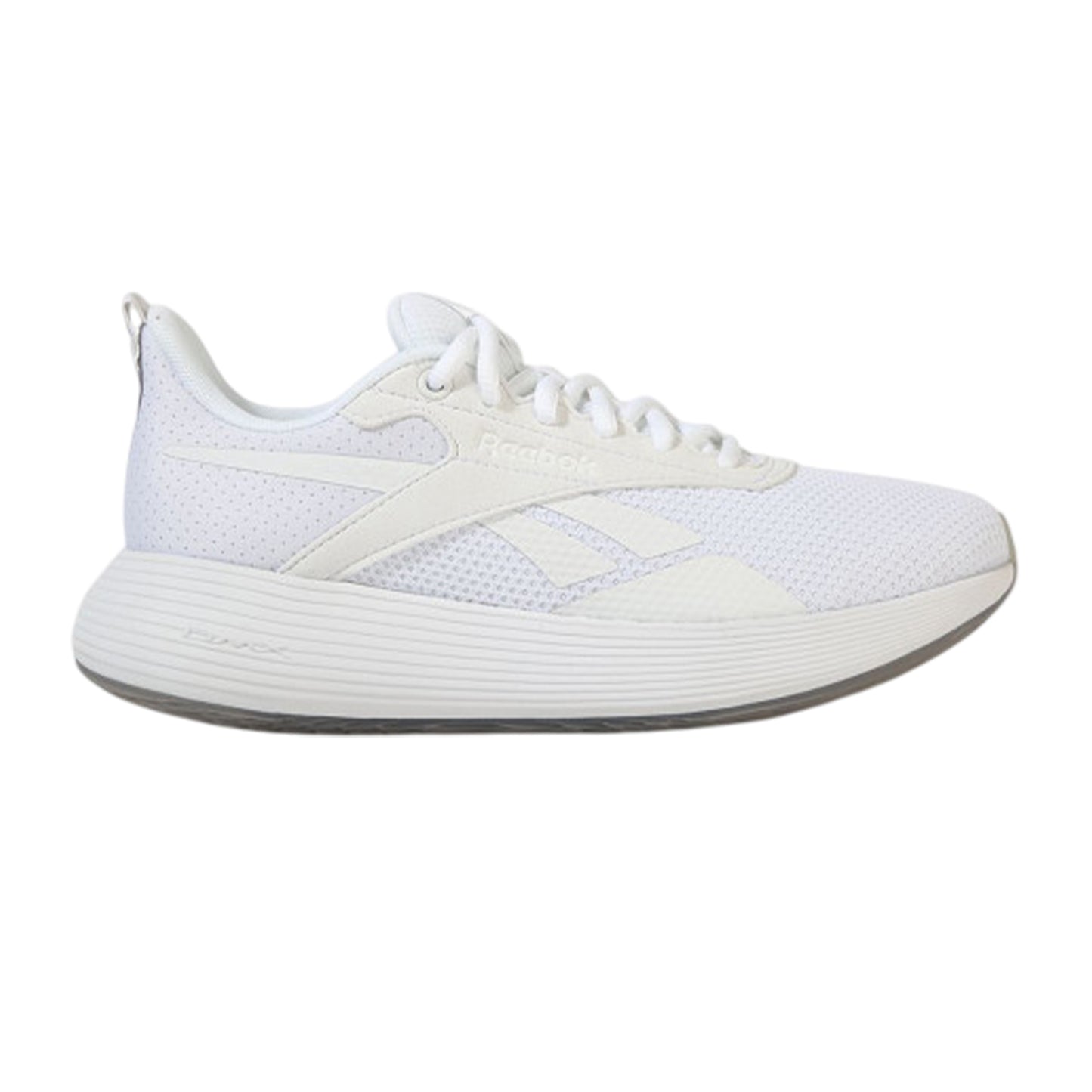 White - Side - Reebok Womens-Ladies Dmx Comfort Low Cut Running Shoes