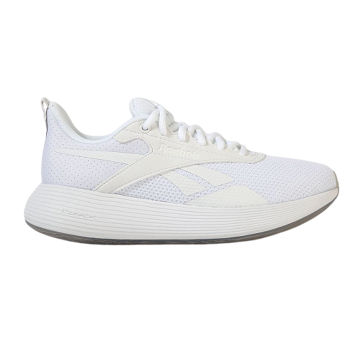 White - Side - Reebok Womens-Ladies Dmx Comfort Low Cut Running Shoes