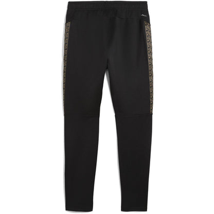 Black-Gold - Back - Puma Mens Performance Tracksuit Bottoms