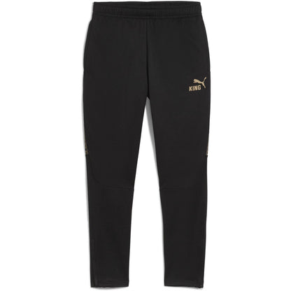 Black-Gold - Front - Puma Mens Performance Tracksuit Bottoms