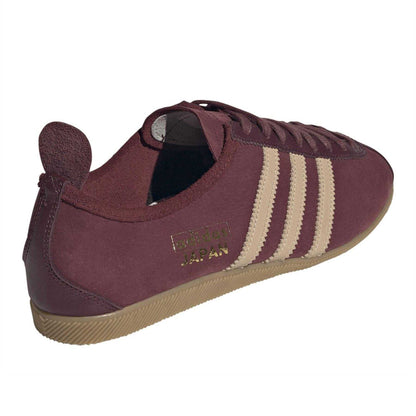 Burgundy - Back - Adidas Mens Originals Japan Decon Leather Low Cut Trainers