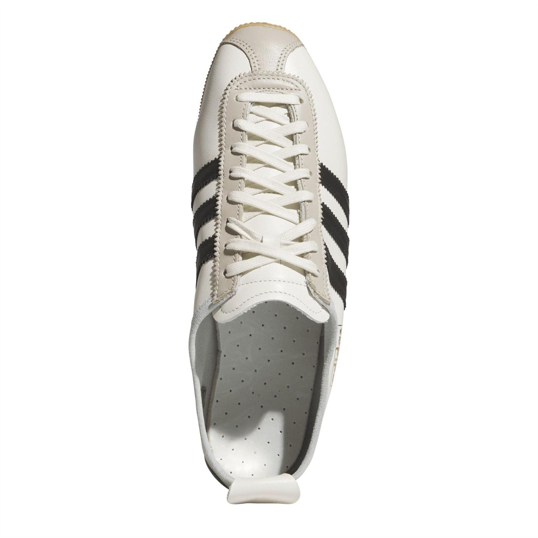 White-Black - Pack Shot - Adidas Mens Originals Japan Decon Leather Low Cut Trainers