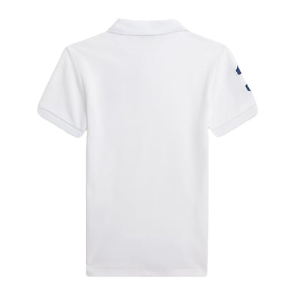 White - Back - Ralph Lauren Childrens-Kids Rugby Polo Shirt