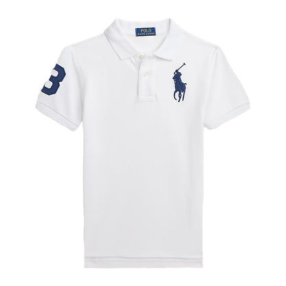 White - Front - Ralph Lauren Childrens-Kids Rugby Polo Shirt