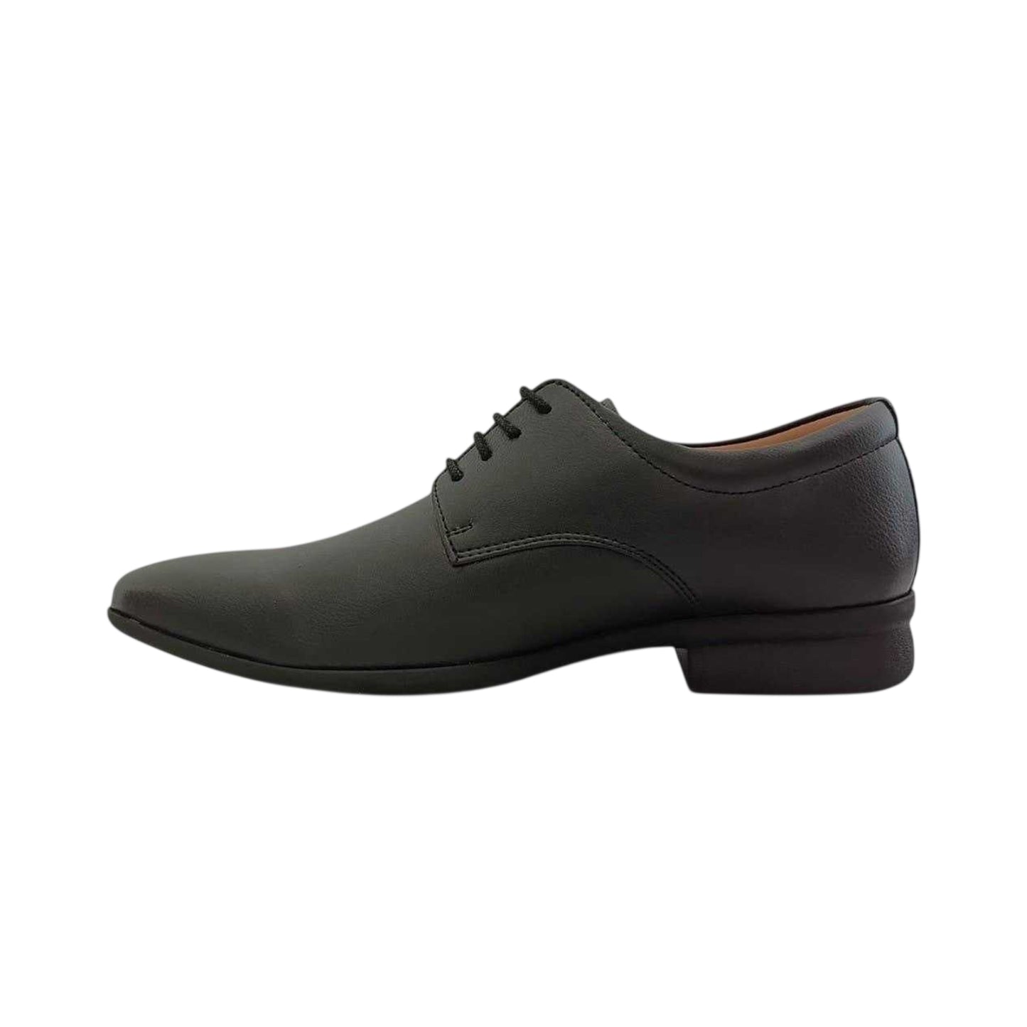 Black - Side - Firetrap Mens Low Heel Formal Shoes