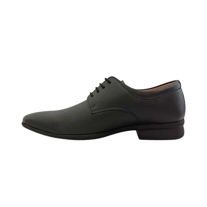 Black - Side - Firetrap Mens Low Heel Formal Shoes