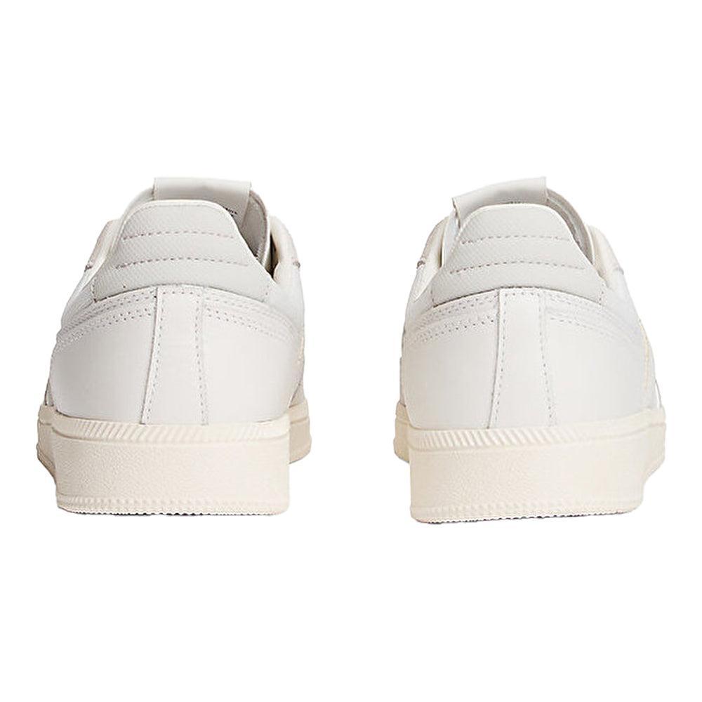 Ecru-Grey - Back - Tommy Jeans Unisex Adult Greenwich Leather Shoes