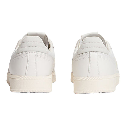 Ecru-Grey - Back - Tommy Jeans Unisex Adult Greenwich Leather Shoes