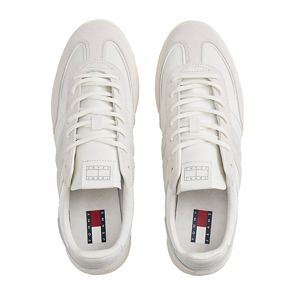 Ecru-Grey - Lifestyle - Tommy Jeans Unisex Adult Greenwich Leather Shoes