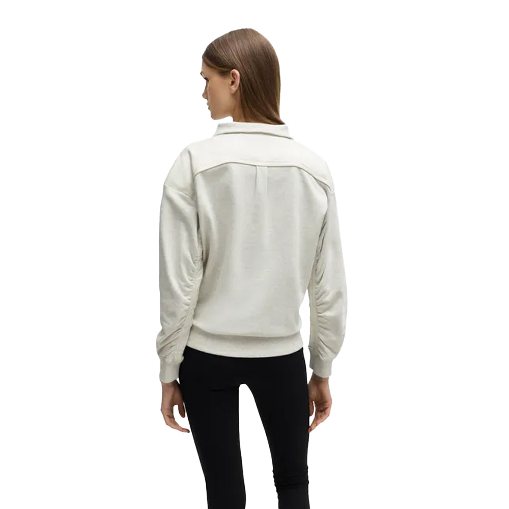 White - Back - Boss Womens-Ladies C_Ehybra Hybrid Regular Sweatshirt