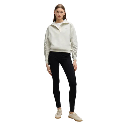 White - Side - Boss Womens-Ladies C_Ehybra Hybrid Regular Sweatshirt