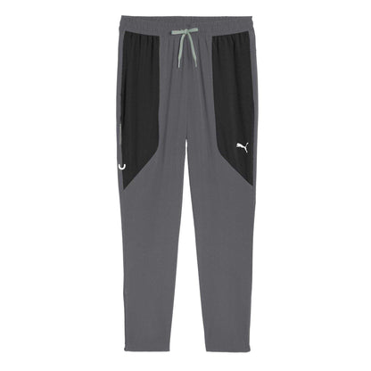 Dark Grey - Front - Puma Mens Flex Woven Joggers