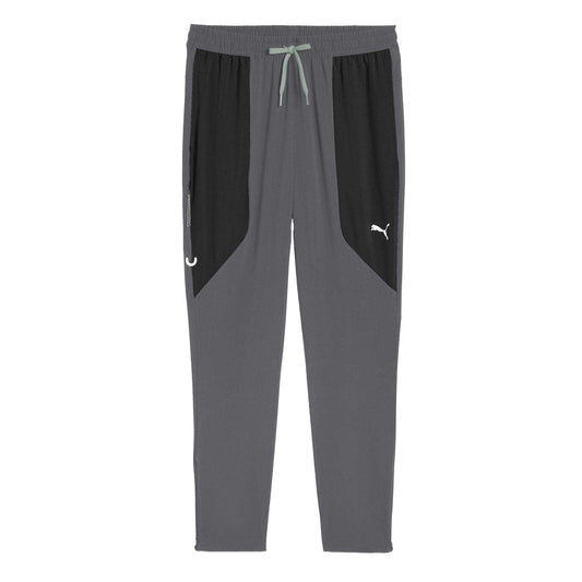 Dark Grey - Front - Puma Mens Flex Woven Joggers