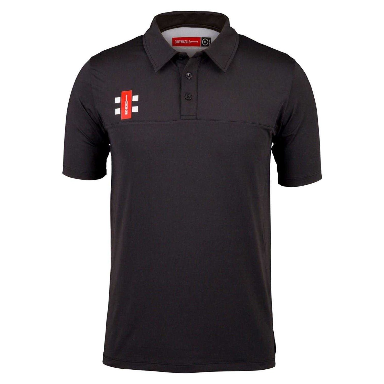 Black - Front - Gray-Nicolls Mens Pro Regular Athletic Polo Shirt