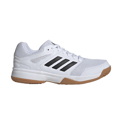 White - Lifestyle - Adidas Womens-Ladies Speedcourt 3 Stripes Non Marking Indoor Shoes