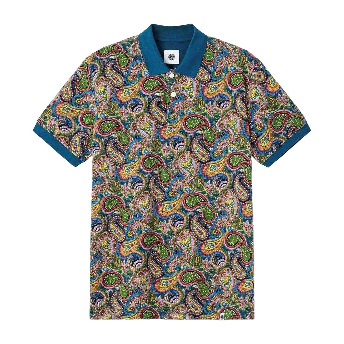 Multicoloured - Front - Pretty Green Mens House Paisley Polo Shirt