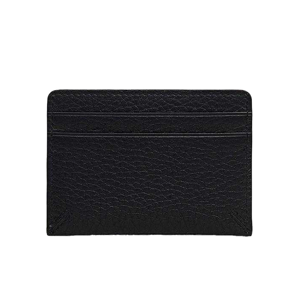 Black - Back - Radley Dukes Place Logo Leather Card Holder