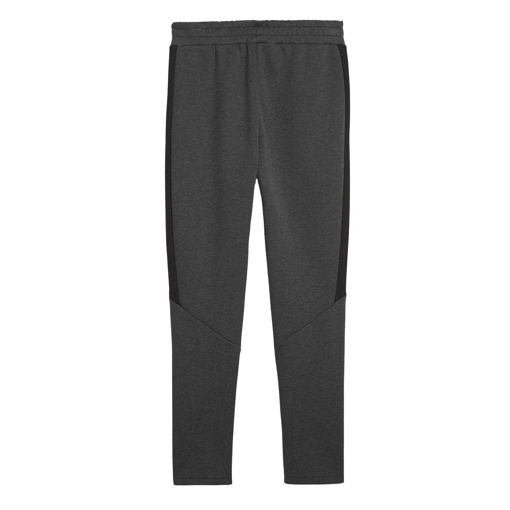 Dark Grey Heather - Back - Puma Mens Evostripe Core Fleece Tapered Joggers