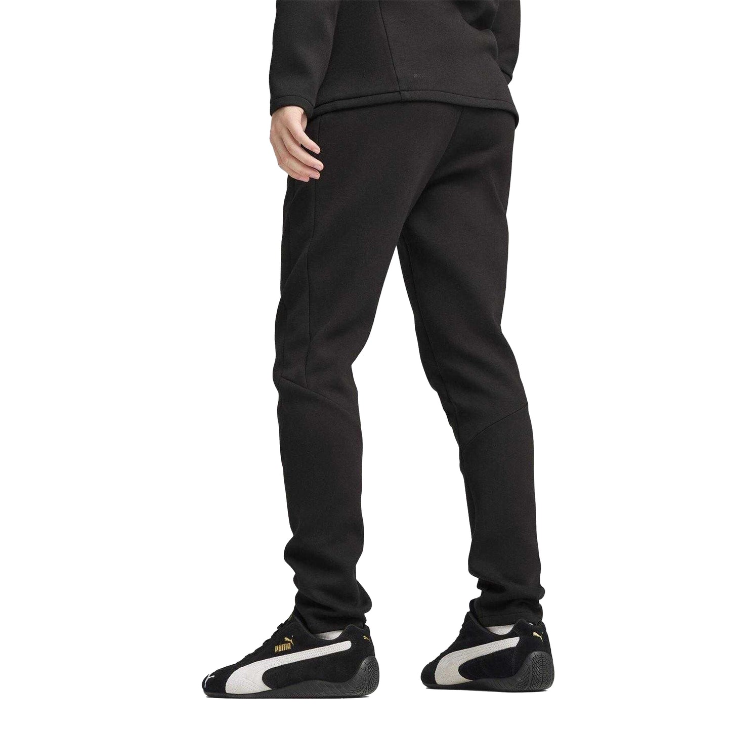 Puma Black - Back - Puma Mens Evostripe Core Fleece Tapered Joggers