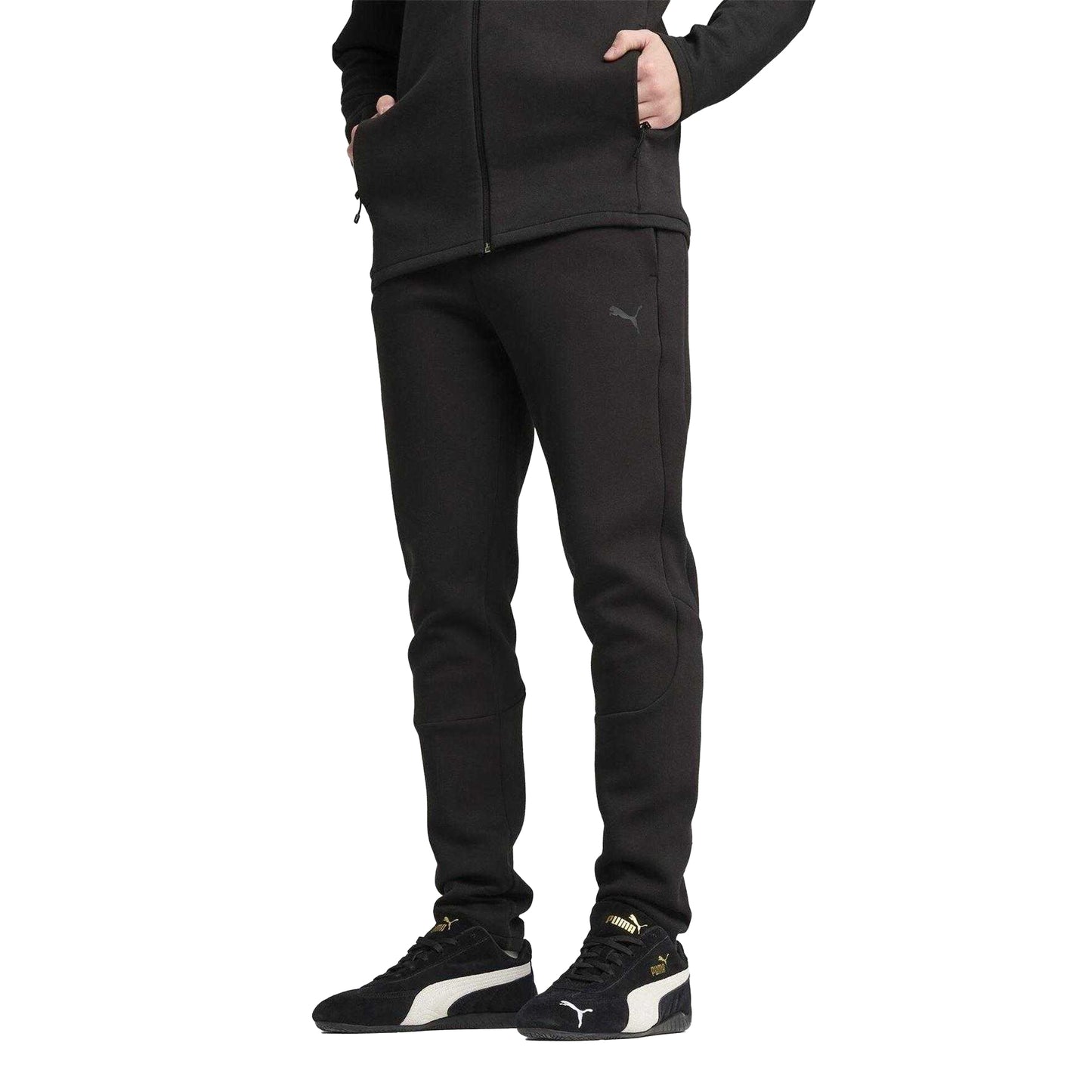 Puma Black - Lifestyle - Puma Mens Evostripe Core Fleece Tapered Joggers