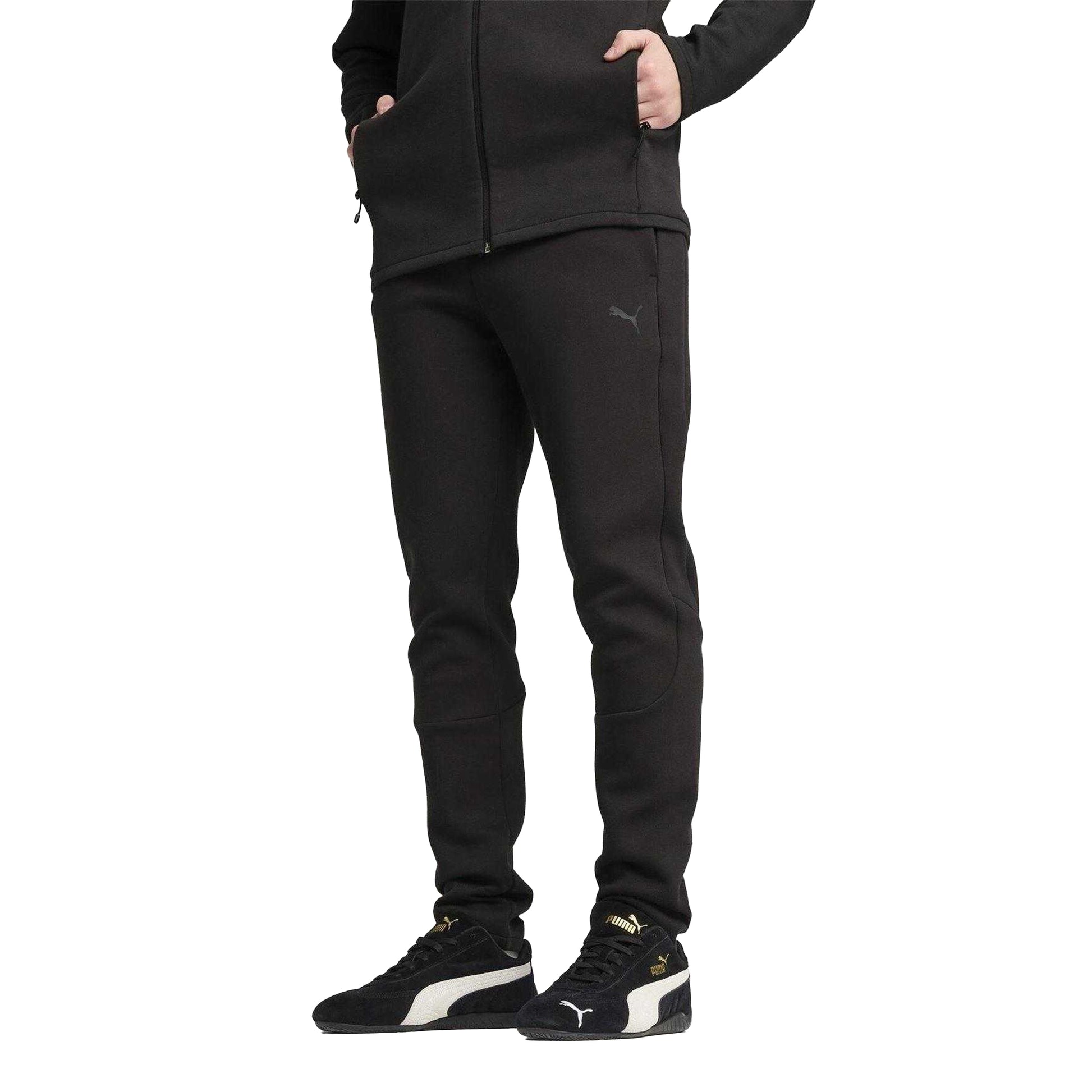 Puma Black - Lifestyle - Puma Mens Evostripe Core Fleece Tapered Joggers