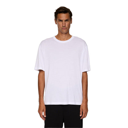 White - Pack Shot - J.Lindeberg Mens Alpha Jersey Crew Neck T-Shirt