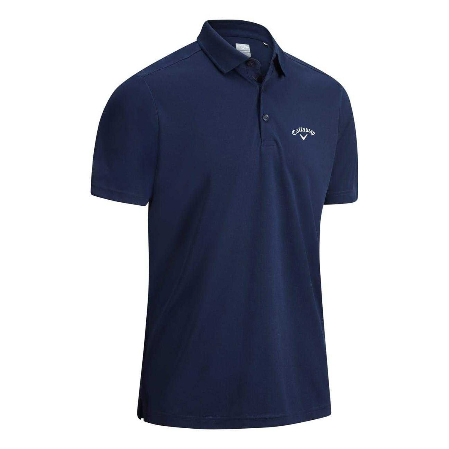 Peacoat - Front - Callaway Mens Regular Short-Sleeved Golf Polo Shirt