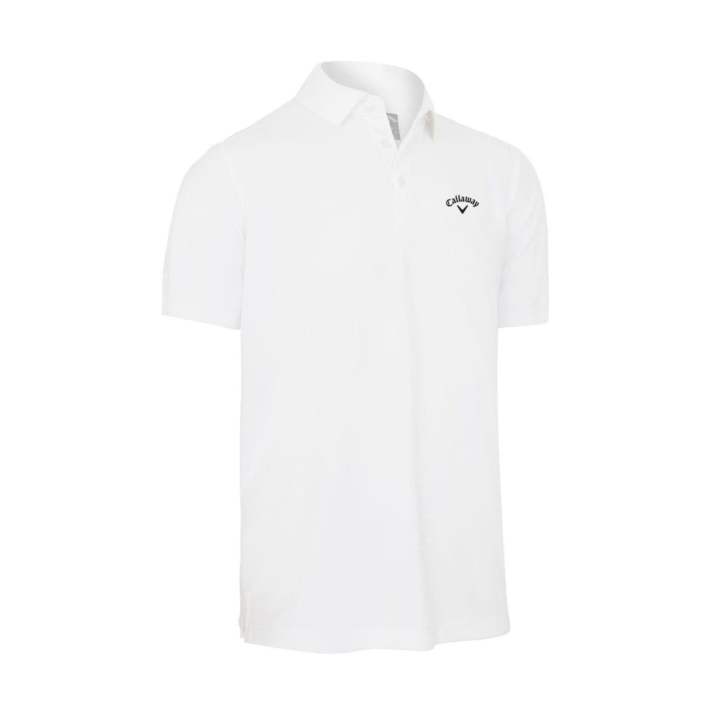 Bright White - Front - Callaway Mens Regular Short-Sleeved Golf Polo Shirt