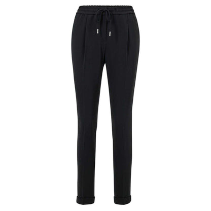 Black - Front - Boss Womens-Ladies Tariyanah Straight Trousers