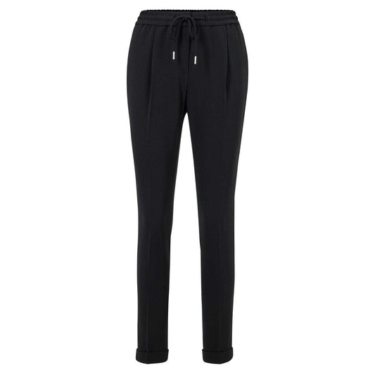 Black - Front - Boss Womens-Ladies Tariyanah Straight Trousers