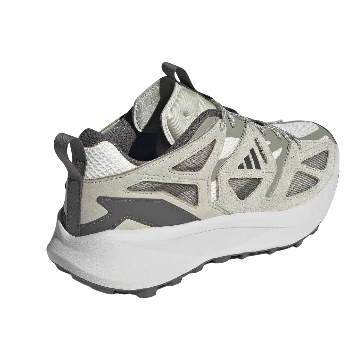 Charcoal-White - Back - Adidas Mens Kantai Trail Leather Shoes