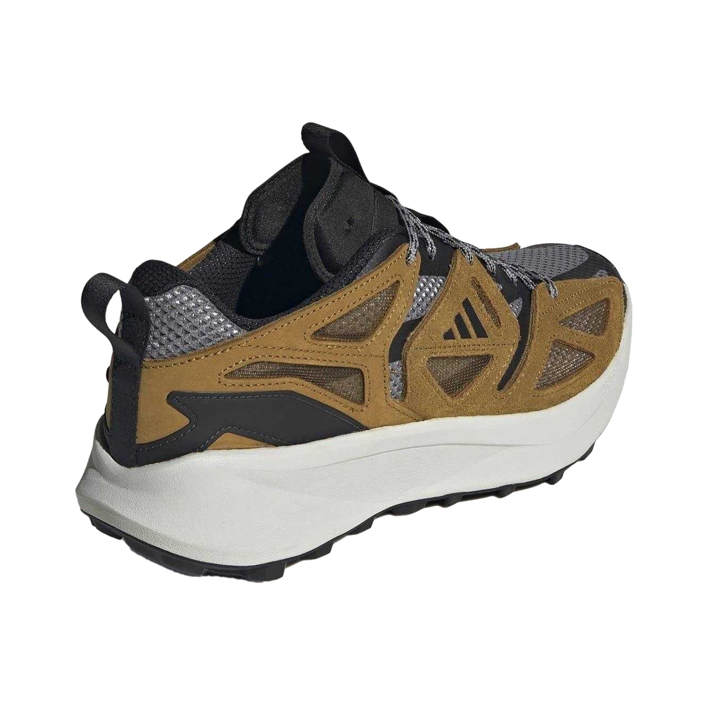 Bronze-Grey - Side - Adidas Mens Kantai Trail Leather Shoes