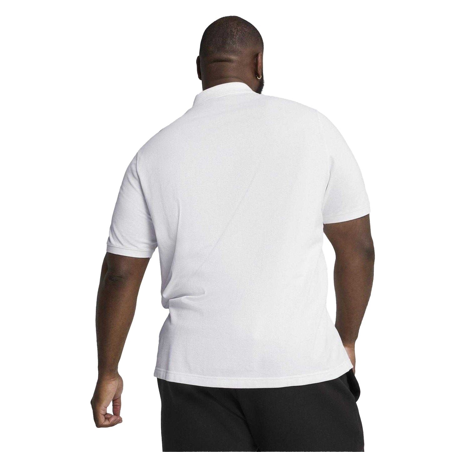 White - Back - Puma Mens Logo Pique Classic Polo Shirt
