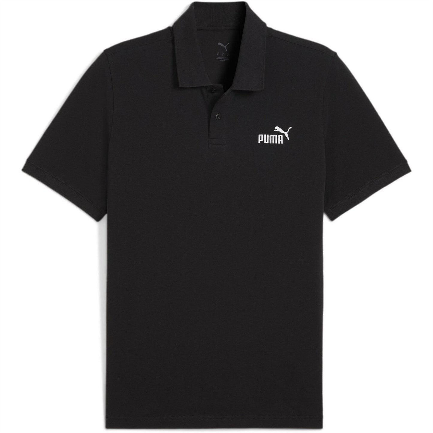 White - Lifestyle - Puma Mens Logo Pique Classic Polo Shirt
