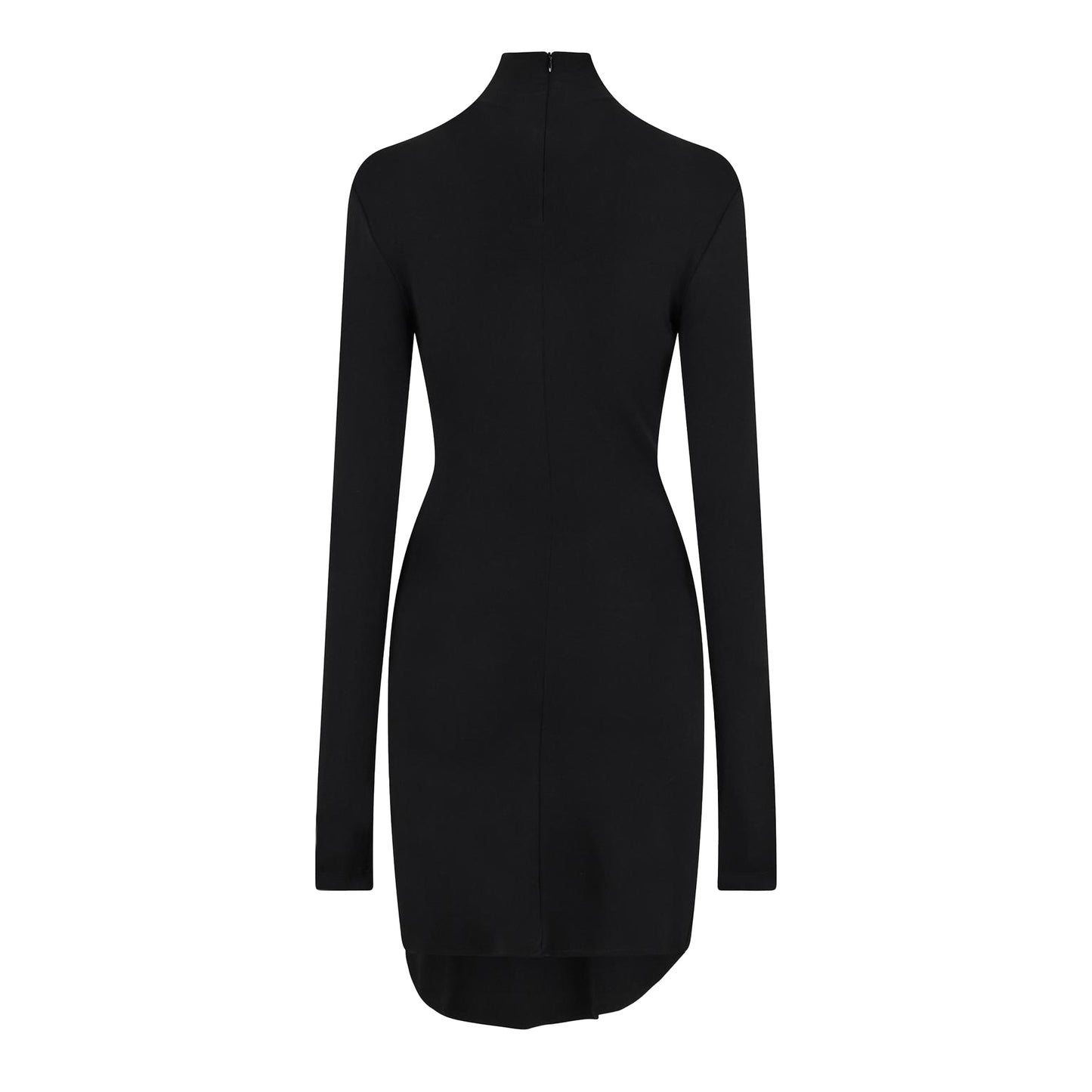 Black - Back - Off-White Womens-Ladies Twist Midi Dress
