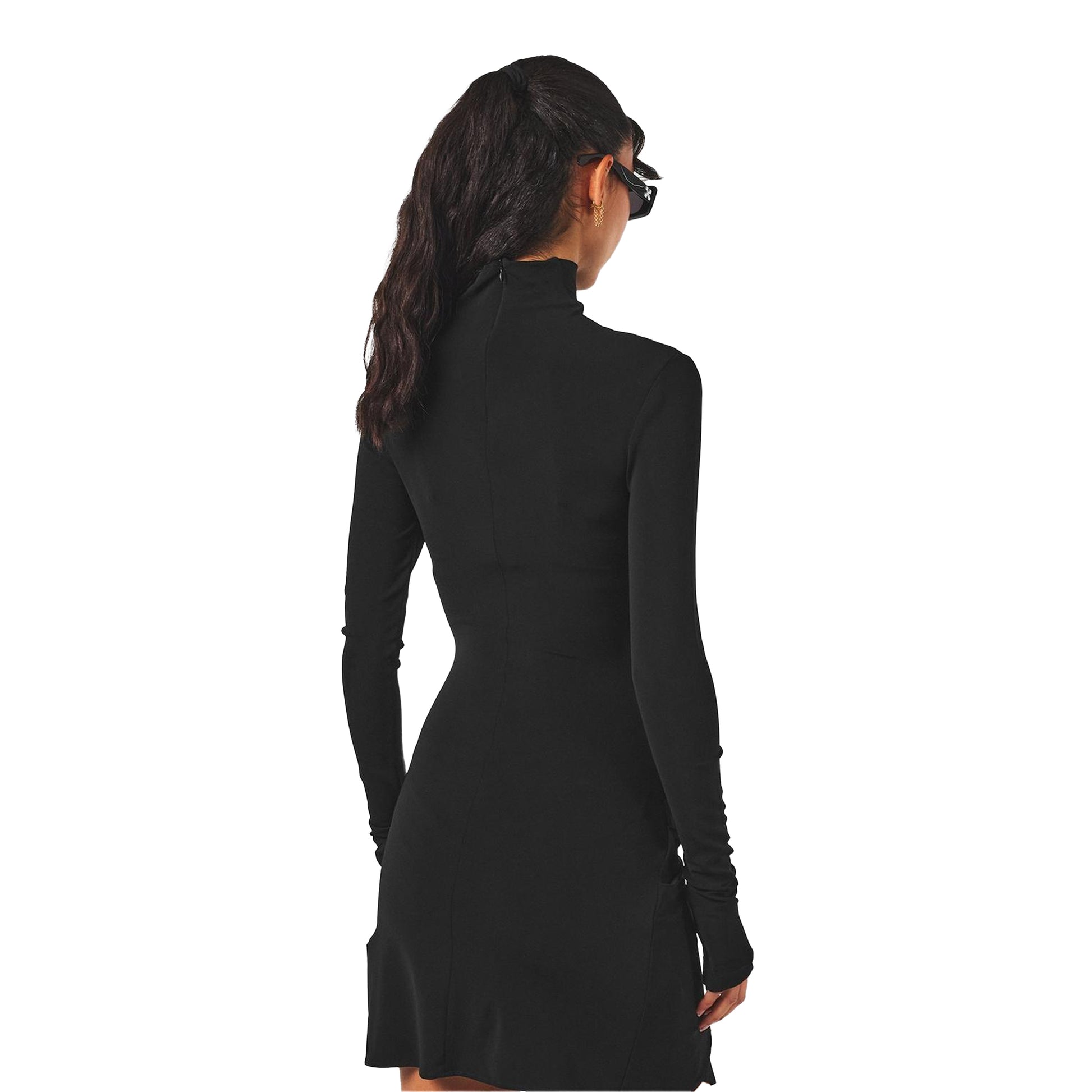 Black - Lifestyle - Off-White Womens-Ladies Twist Midi Dress
