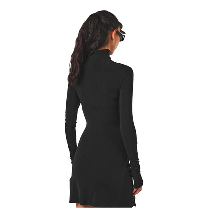 Black - Lifestyle - Off-White Womens-Ladies Twist Midi Dress
