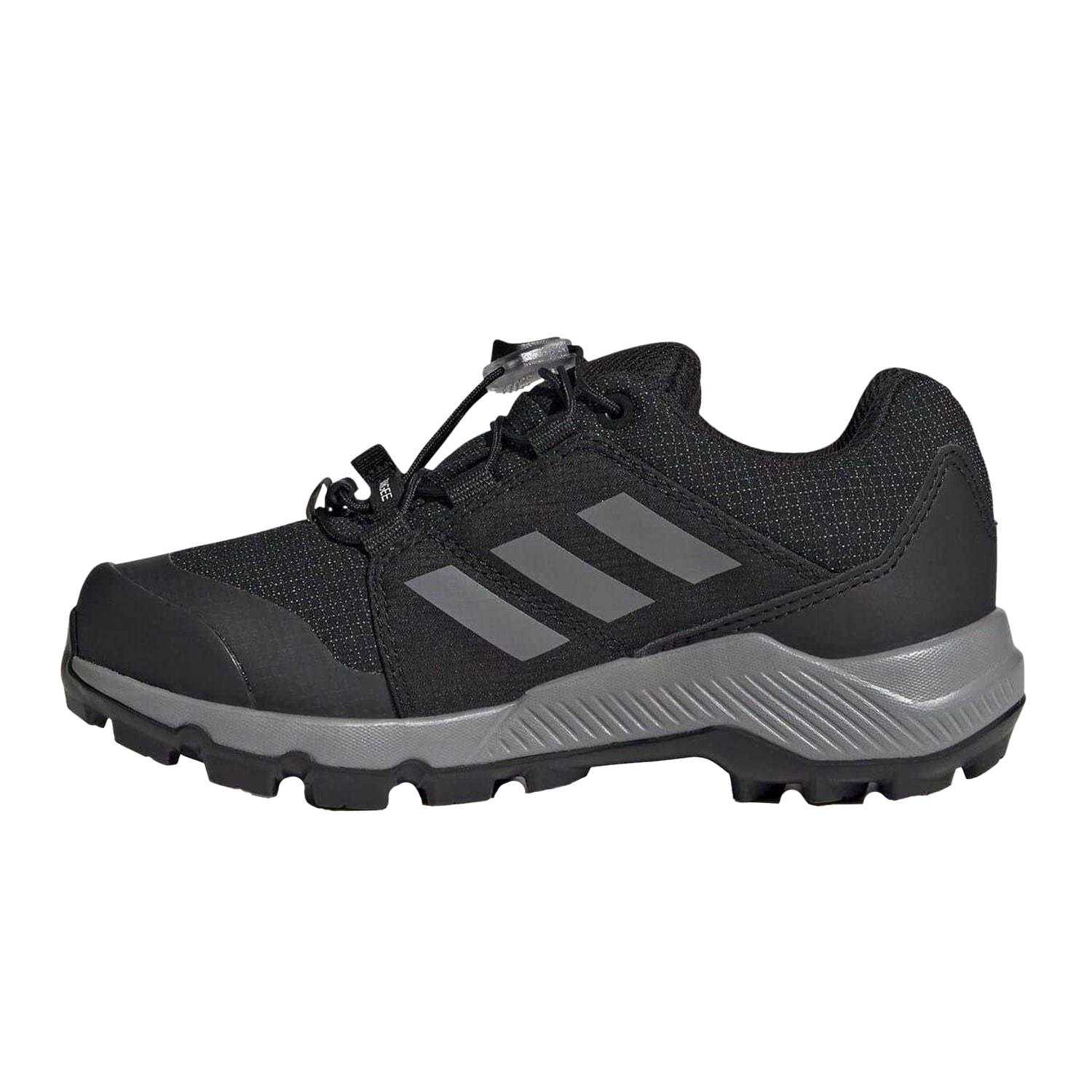 Black - Side - Adidas Childrens-Kids Terrex GORE-TEX Hiking Shoes