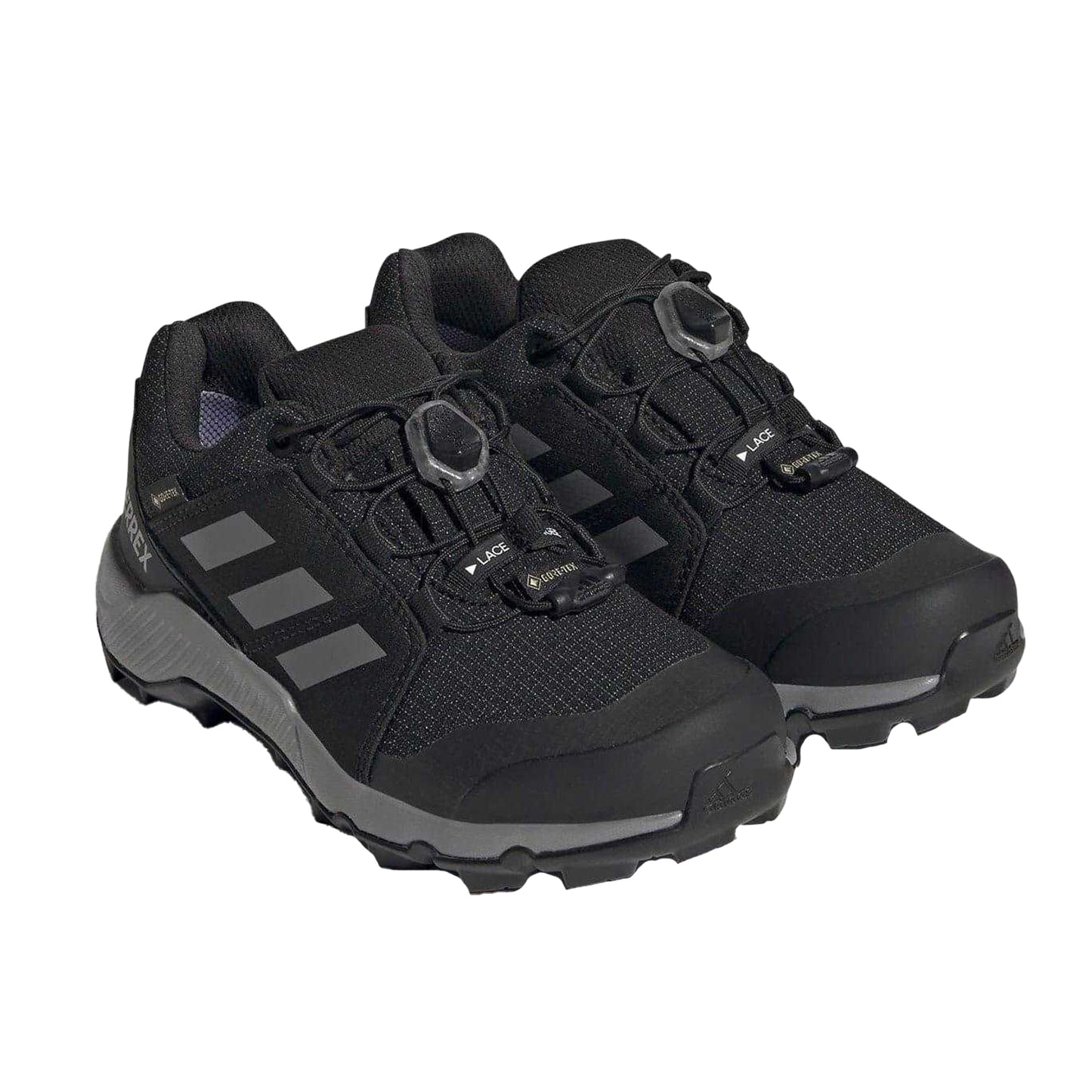 Black - Pack Shot - Adidas Childrens-Kids Terrex GORE-TEX Hiking Shoes