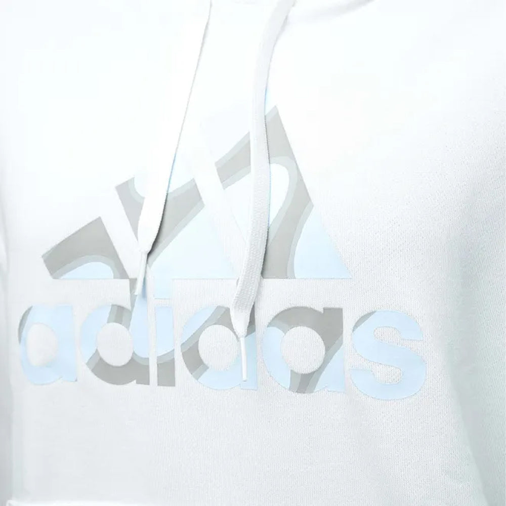 White - Side - Adidas Womens-Ladies Marimekko Logo Hoodie