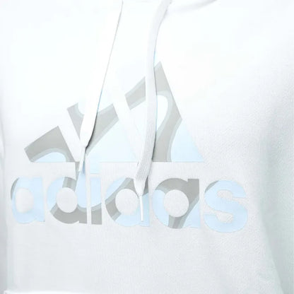 White - Side - Adidas Womens-Ladies Marimekko Logo Hoodie