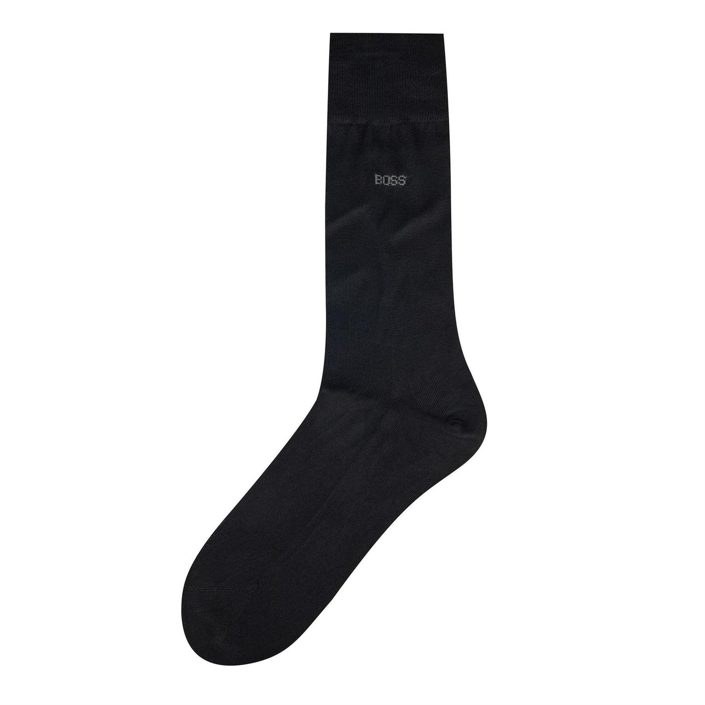 Black - Front - Boss Mens Plain Lightweight Socks